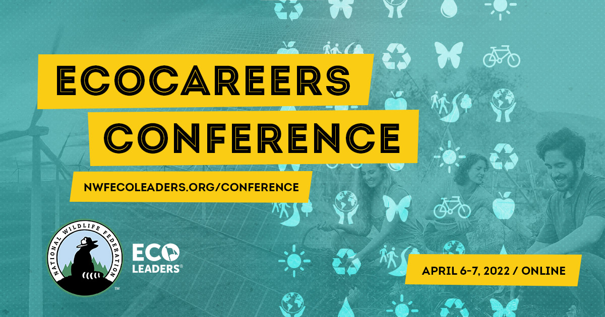 EcoCareers Conference 2022 is coming up next week, April 6 &amp; 7! Don't miss out on this opportunity to build your pathway to a sustainable career!  rebrand.ly/EcoCareers2022