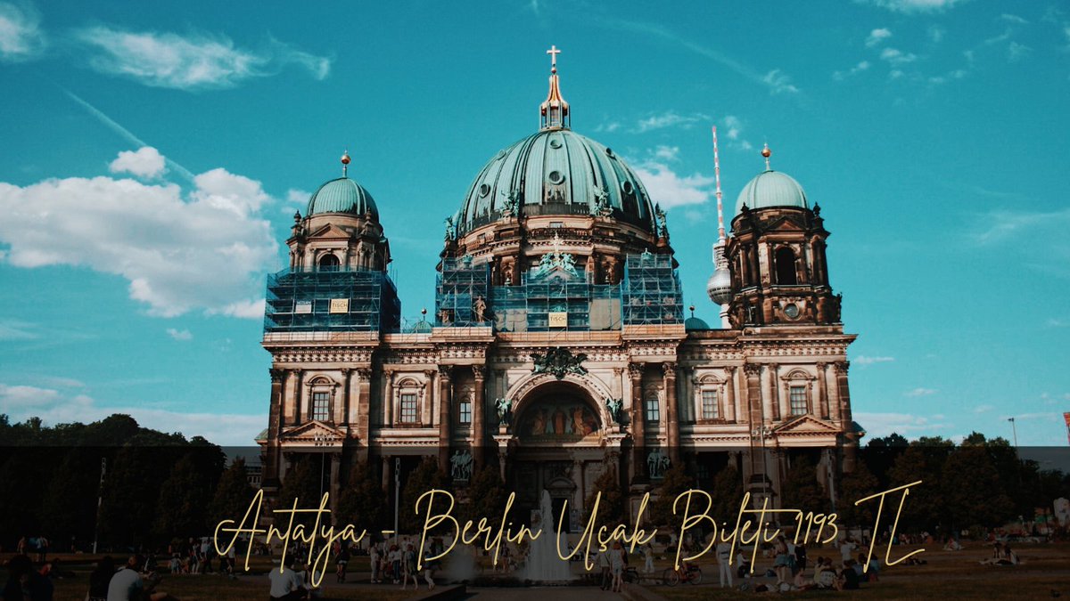 Almanya'nın en güzel şehri olan Berlin'e seyahat etmek istiyorsan sen de Antalya- #Berlin #uçakbileti fırsatından yararlanabilirsin. 1193 TL'den başlayan uçak biletlerini incelemek için hemen linke tıklayabilirsin: bit.ly/3LnDfB3