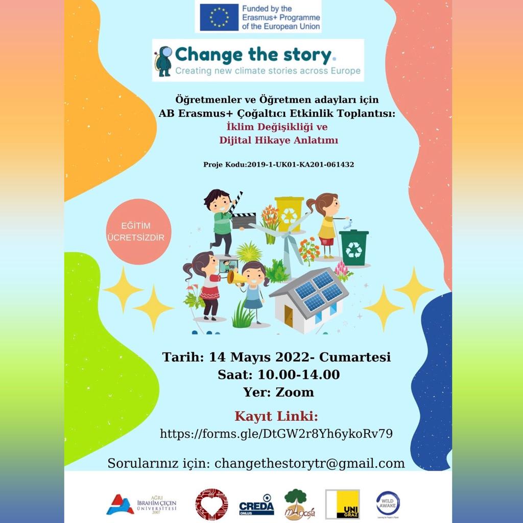 İklim değişikliği ve dijital hikaye anlatımı eğitimi tüm branştan öğretmenlere yöneliktir. Kayıt linki: forms.gle/DtGW2r8Yh6ykoR…