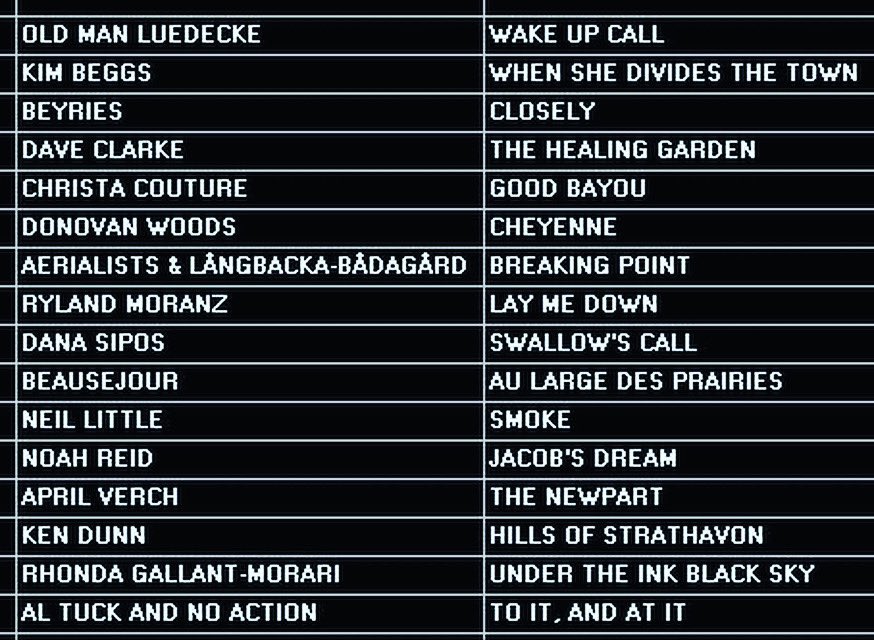 erinradio917FM's tweet photo. CdnRts 29/3 10pmE #CFMA noms @beyriesmusic @RylandMoranz @olreid @DanaSuppose @folkawards ππ΅@kimbeggs @DonovanWoods #NeilLittle + @OldManLuedecke @Christa_Couture @aerialistsmusic @aprilverch @alanlayton177 @KenDunnMusic TuneIn https://t.co/xUtRJLupug