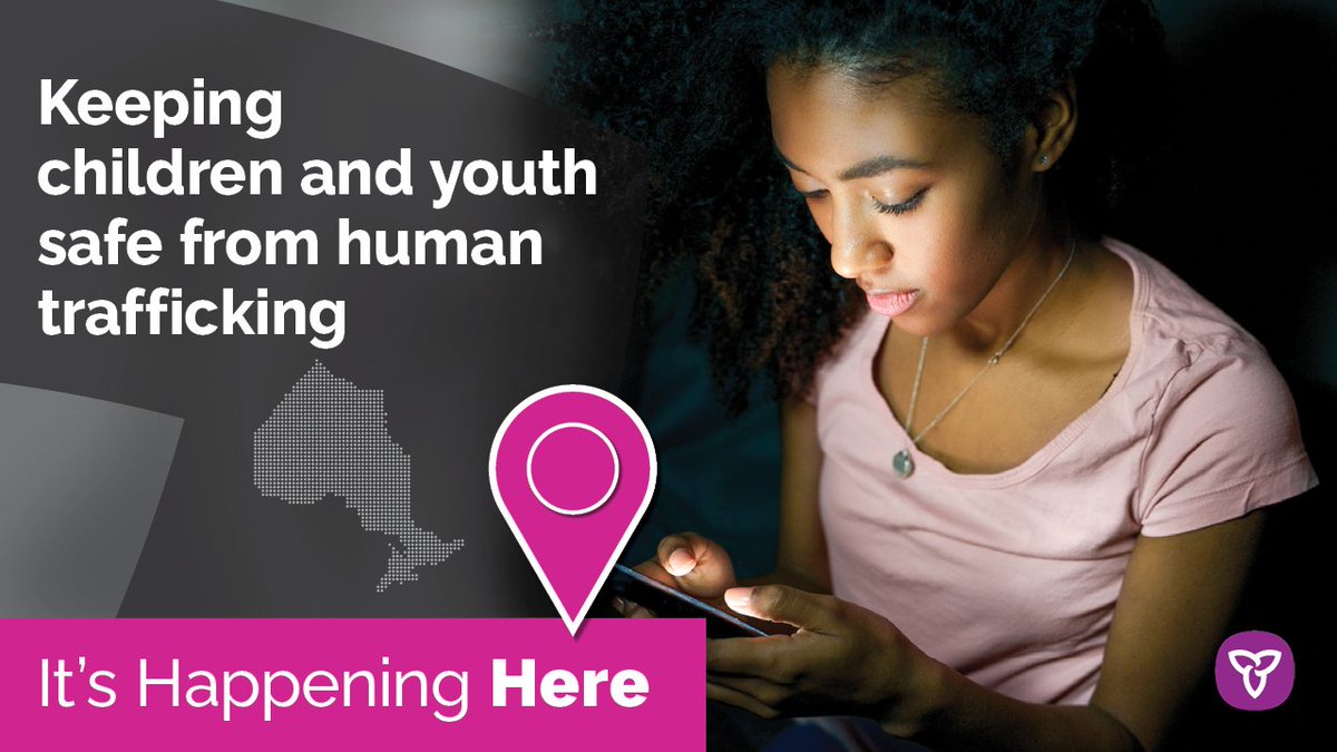 StopTrafficking's tweet photo. Talking to your friends, family &amp; kids about the signs of human trafficking can help protect them. 

Learn about what Ontario is doing to combat this crime and keep children &amp; youth safe. https://t.co/HS1yaoXMq9 https://t.co/Em2jU2PyMA
