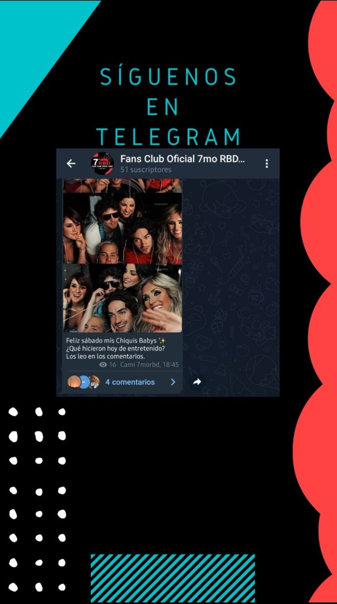 7morbdchile's tweet photo. Buenas tardes Rebeldes ❤️

Esperamos estén teniendo un buen inicio de semana 🎉

Los invitamos a seguir nuestra cuenta de #Telegram 🤭💕

¿Ya nos sigues? 🔽👀 https://t.co/BwkriuH82p