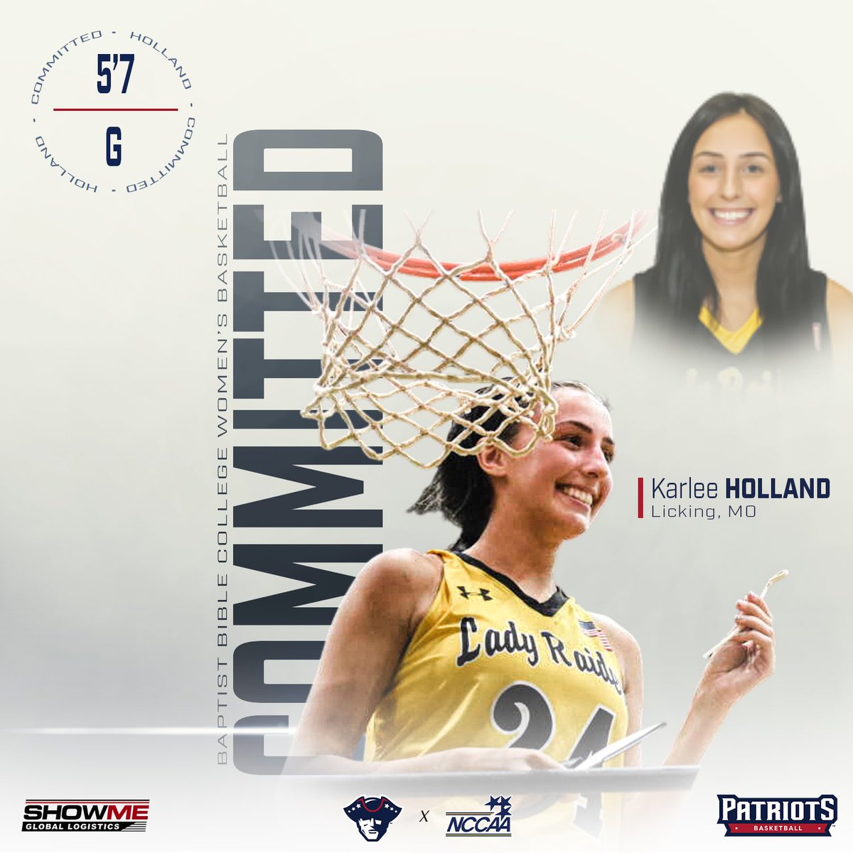 MUpatriots's tweet photo. 🏀 We’re grateful to welcome Licking, MO native & Three Rivers CC transfer Karlee Holland to #LifeChangeU‼️
#DueSzn https://t.co/XSvFNhRI7X