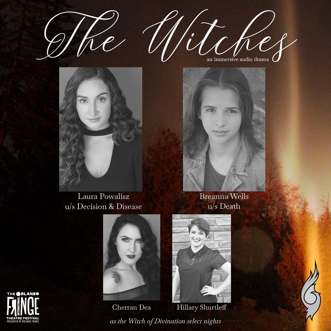 Can't wait for October to receive your yearly dose of spooky?

No problem! Pheonix Tears Productions has you covered with their newest audio haunt "The Witches" premiering at The Orlando Fringe Festival this upcoming May! 

(Offical dates and tickets coming soon)