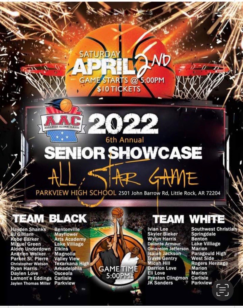 Catch me at the Senior Showcase! <a href="/big73miller/">Kevin Miller</a> <a href="/TAKEOVERSports/">TAKEOVER</a> <a href="/ARPrepSports/">Arkansas Prep Sports</a> <a href="/ARBballRankings/">AR BBall Rankings</a> <a href="/Nextupsportsnu/">Next Up</a>