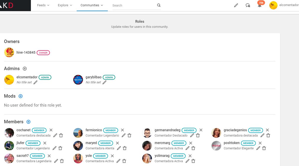 gsbilbao1's tweet photo. Aquí, asignando roles de miembros en la Comunidad "Hive Comments" de @ElComentador30. ¡Hasta #poshtoken tiene su rol! 

Amplia la imagen para ver si estás en lista o visita https://t.co/vbhsacGfhw e interactúa para confirmarlo. 

#Hive #HiveComments #commentcuration https://t.co/k2i1XWWiMw