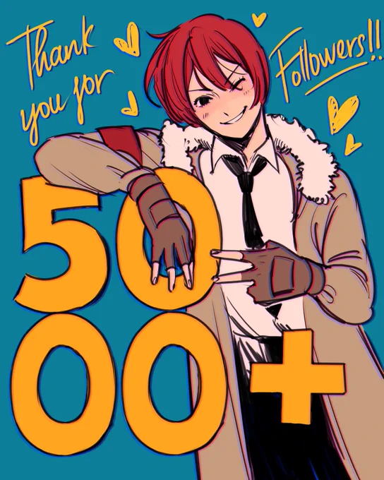 I haven't done anything for 100k followers ;;
Maybe I'll make it the most special one this time 