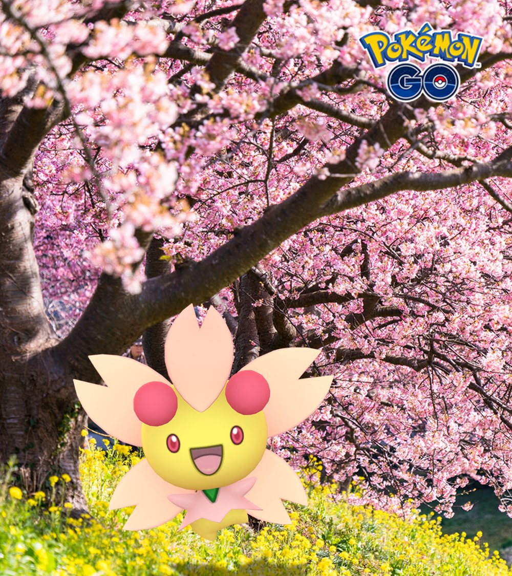 Pokemon Go Japan あなたのお住まいの地域の 桜 を チェリム で表現するとどちらですか ポケモンgo チェリム T Co T68l63fyyw Twitter
