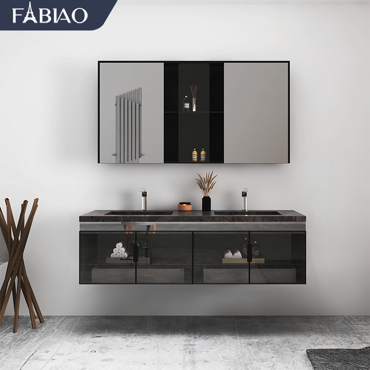 If you love modern, the sleek styling of the model David is just what you need. Available in multiple colors, this vanity creates a  stylish and less cluttered look and feel. Give your bathroom a pop of style with the modern design of the model David.