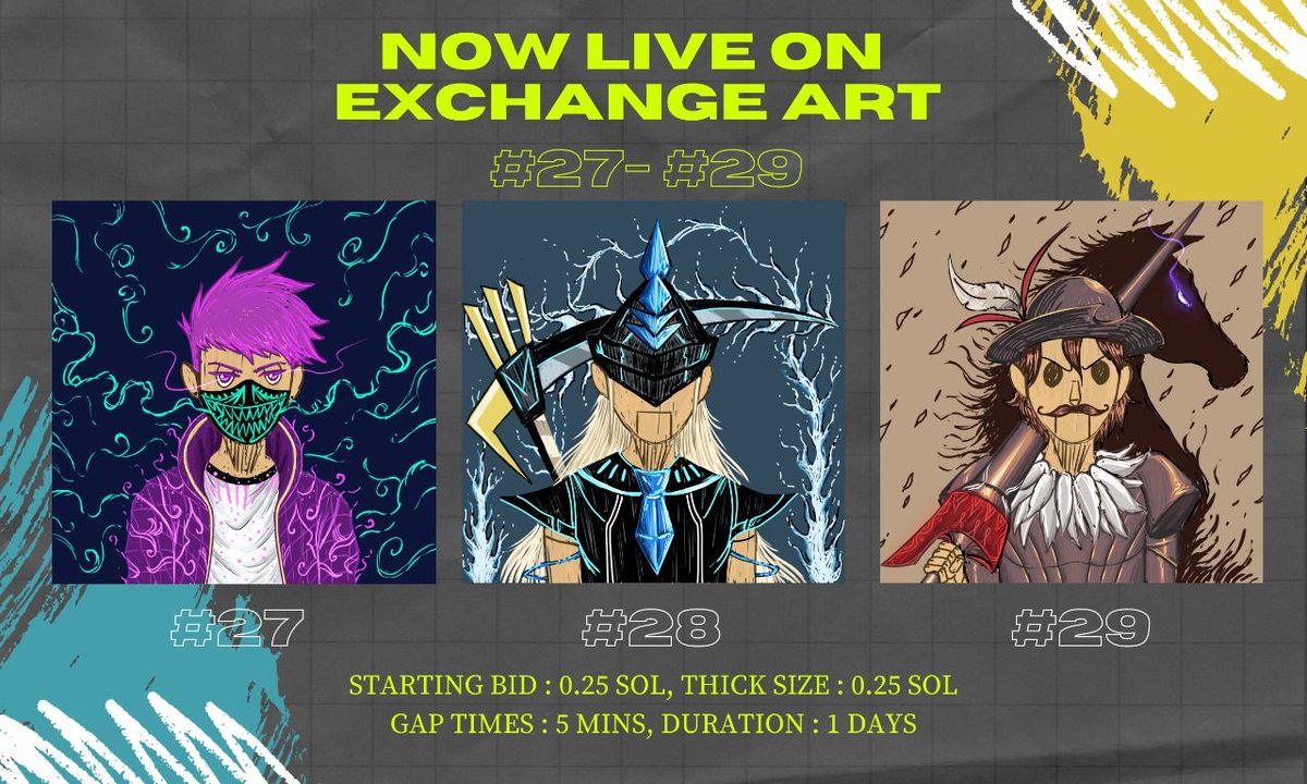 CoolPuppet_sol's tweet photo. ❗️NOW LIVE ON EXCHANGE ART❗️
COOL PUPPET #27-#29
Starting bid : 0.25 SOL
Thick Size : 0.25 SOL
Gap Times : 5 mins
Duration : 1 Days

Link : https://t.co/a0MOm181ni https://t.co/90jwhdyIAP