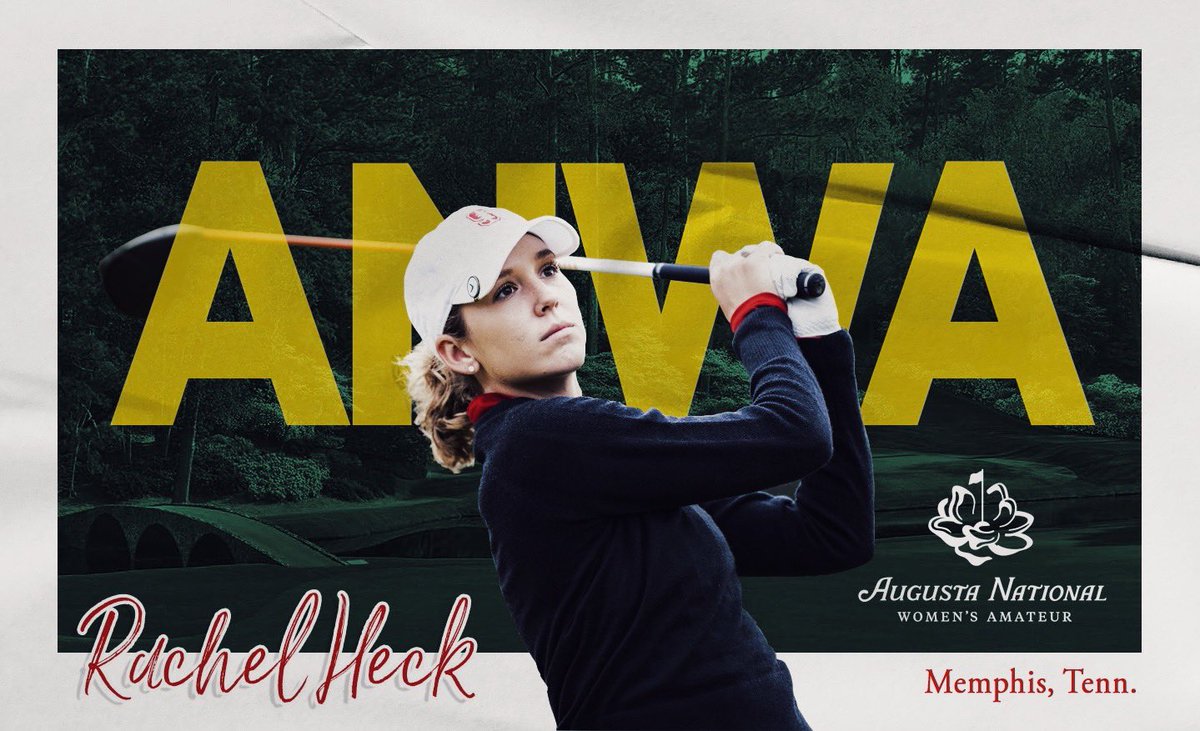 🌸🏌🏽‍♀️

Good luck to Memphis native <a href="/rachelheck2020/">Rachel Heck</a> tomorrow as she begins play in the <a href="/anwagolf/">Augusta National Women's Amateur</a>!

The three-time Tennessee Women’s Golfer of the Year tees off at 8:54 a.m. ET in the opening round.