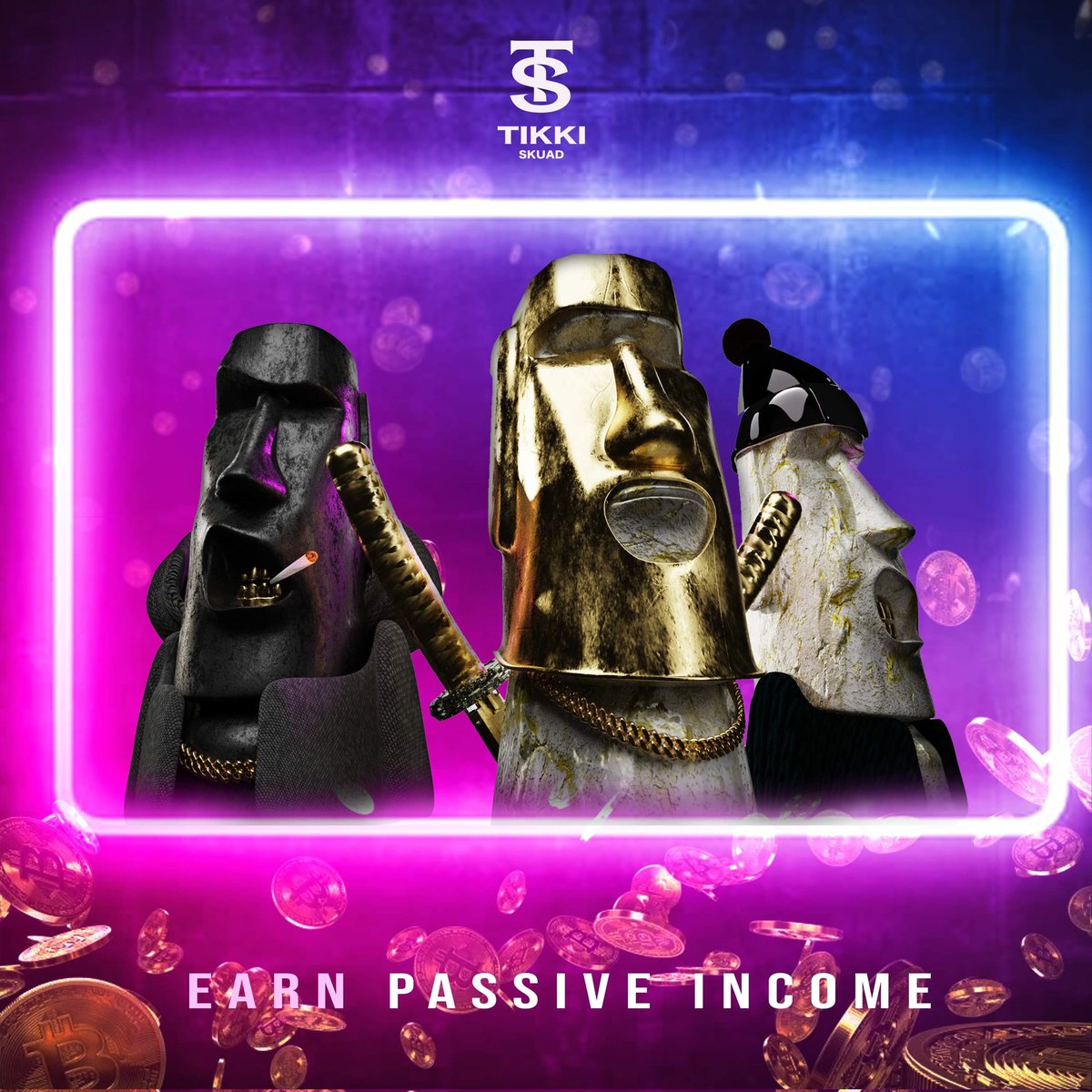 TikkiSkuad's tweet photo. Introducing the TIKKI SKUAD passive income program. Where each Tikki will potentially generate returns monthly. Details will be revealed in Discord🤯🤯🤯🤯🤯

#nft #nftart #art #digitalart #nfts #nftartist #crypto #cryptoart #nftcommunity #nftcollector #ethereum #Bitcoin https://t.co/JJqBk6OIcR