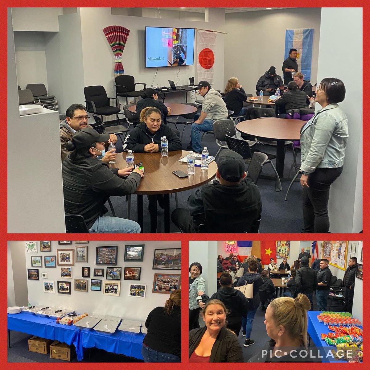 AGBellsLLC's tweet image. We had food, a PowerPoint presentation and RGM’s!  How nice it was to have an in-person meeting again!  Thank you to all our restaurant managers for coming to the office today! @agbellsllc #agbellschicago #meeting #inperson #ampler #tacobell