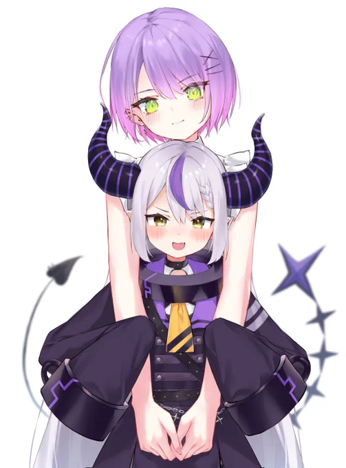 #今月描いた絵を晒そう 
トワ様&amp;ラプ様
特にいいねの多かった3つです 