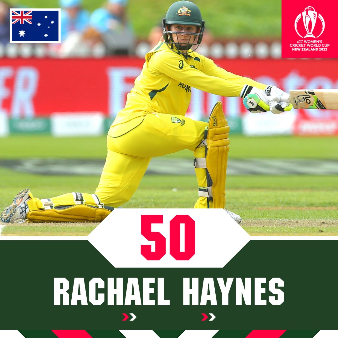 ICC on Twitter "Both of Australia's openers bring up their fifties 🙌 