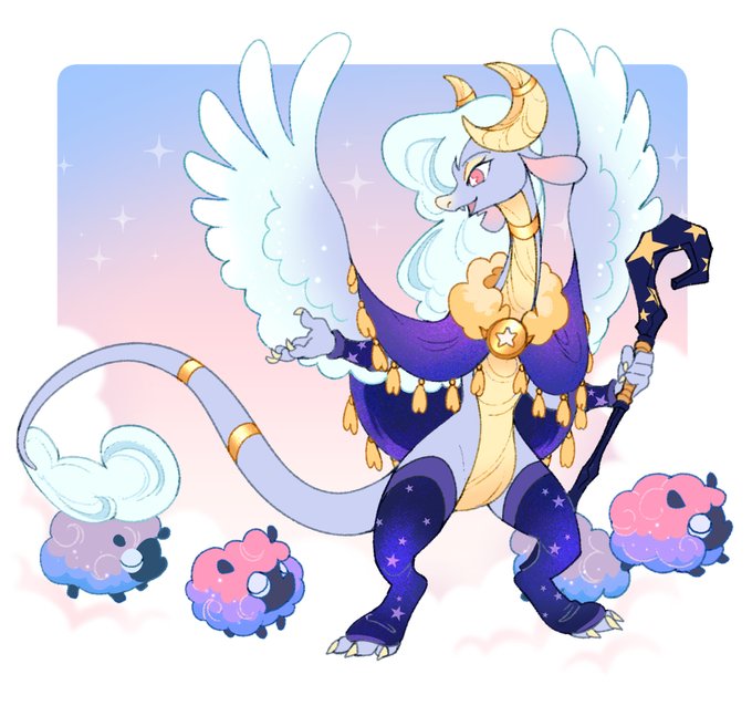 Amyra the Dreamweaver Elder Dragon (Spyro OC)

Official Dreamy Sheep herder, excellent seamstress and textile maker, totally does not have a huge crush on the leader of the Artisan dragons 
