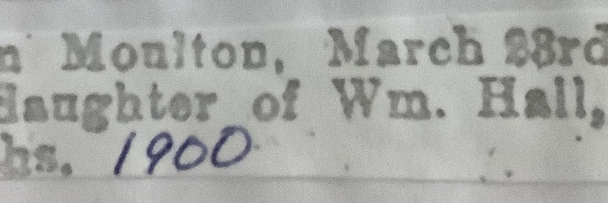 LorineMS's tweet photo. Obituary infant daughter of William Hall 1900 https://t.co/mqcnVPrAAN https://t.co/SLd7HDblyO