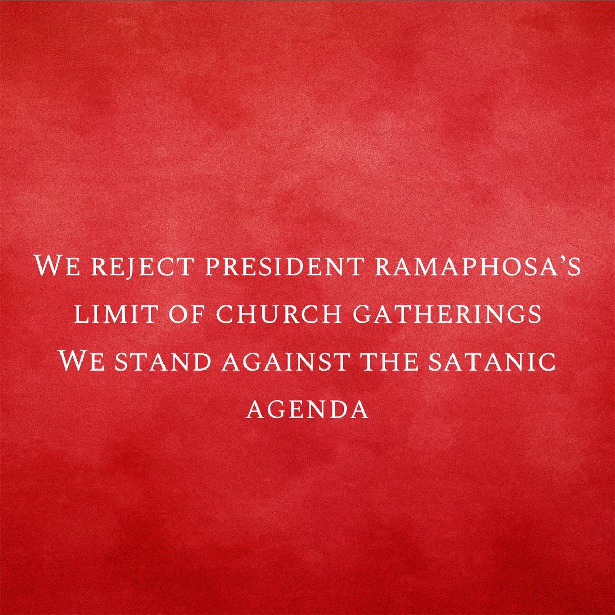 tshego_koma's tweet photo. #NoToHealthActAmendment we refuse to be control by people who serve satanic Altars. https://t.co/mfcfimGJpE