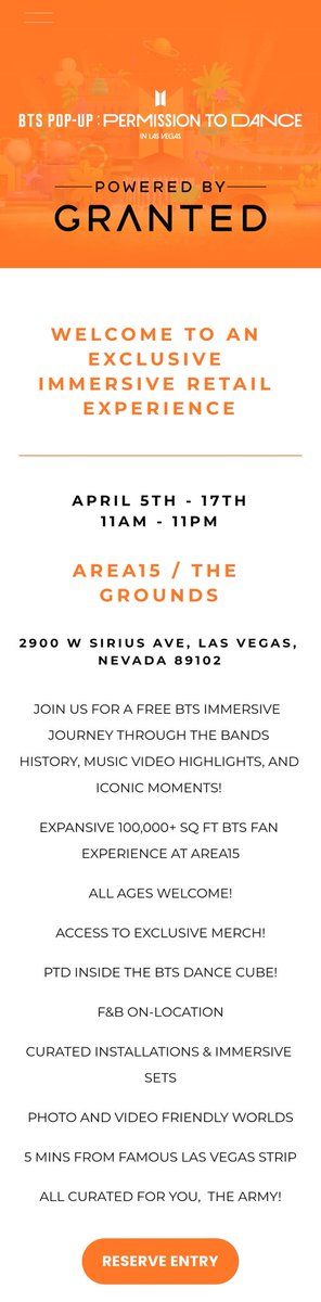 BTSMerchUpdates's tweet photo. AREA 15 🛍 Pop Up
- April 5-17
- 11am to 11pm

Official sales will be released on Friday, April 1, but stay tuned for early access 
🔗 https://t.co/rjdrM56zo6

AREA 15 📸 Photography Exhibition
🔗 https://t.co/o5CcNapfYc
$25 + booking fee $3
$38 + fee with postcard set https://t.co/jzQluj7fef