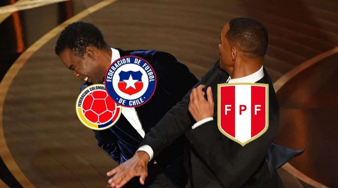 GranRichiee's tweet photo. Perú eliminando a Chile y Colombia 

#Perualmundial #EliminatoriasSudamericanas https://t.co/l34iklAexi