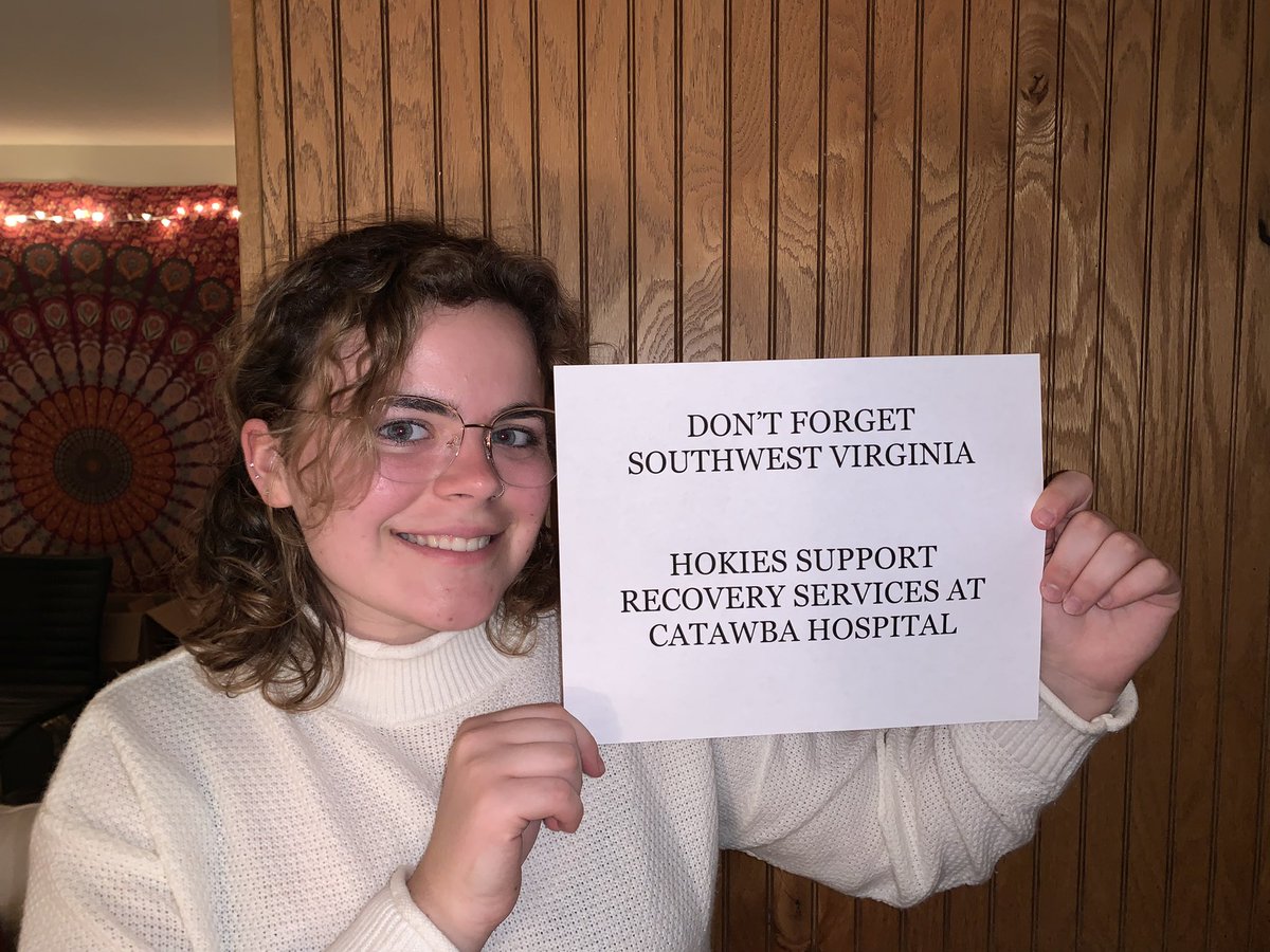 To continue supporting the addition of a recovery center at Catawba Hospital and recovery efforts in SWVA, please express your support for specifying the study of Catawba Hospital transformation in SB30 item 317 by reaching out to the finance and appropriations committee by 4/4!