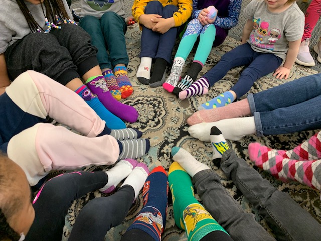 PMAMilwaukee's tweet photo. BIG thank you to the Wisniewski family for their generous contribution to Penfield Montessori in celebration of World Down Syndrome Day! Kevin, Beth, and Henry donated $1 for every pair of mismatched socks worn to school. What a fun event! https://t.co/BRDmvaV8yp
