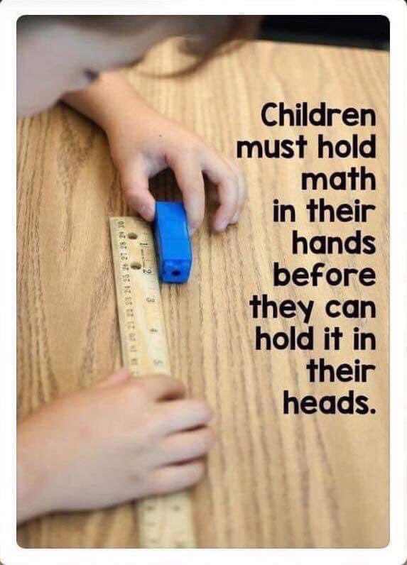 So true. Manipulatives Matter! #txed #llap #math #Kindergarten @ECEchat @KinderChat123