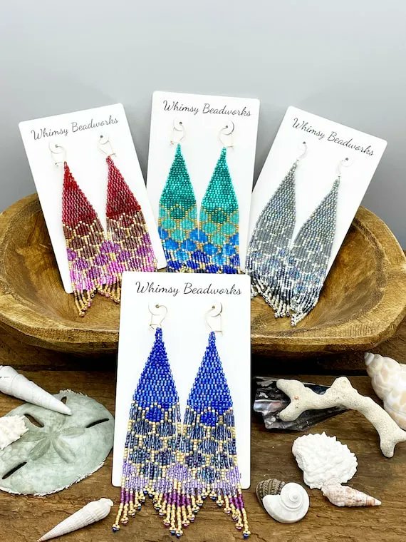 Mermaid Tail Beaded Earrings, Mermaid Seed Bead Jewelry, Long  by WhimsyBeadworks buff.ly/38aw01f via @Etsy @EtsyRetweeter @Rapid__RTs @BlazedRTs @SympathyRTs #mermaidearrings #mermaidgift #mermaidatheart #mermaidjewelry #oceanlovers #oceanvibes #salty #saltlife #pretty