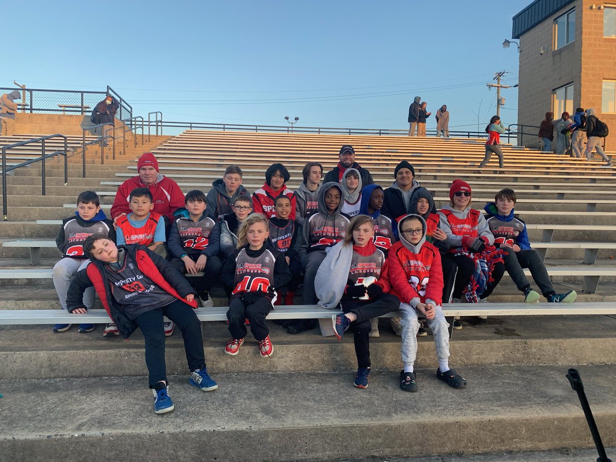 SpiresLacrosse's tweet photo. Spires Lacrosse taking in a game between the two high schools we feed into, Frederick High and @GTJHS_BoysLax https://t.co/UsRyt6OuMd