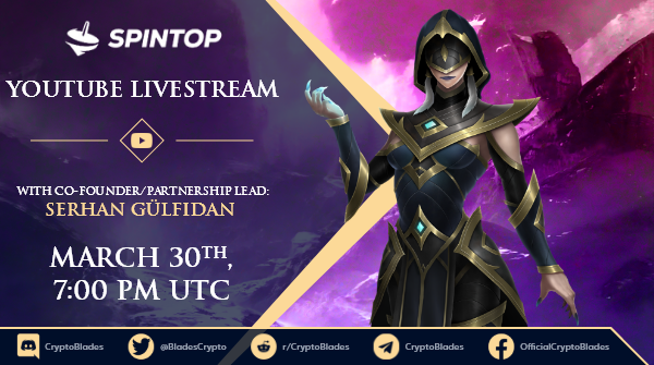 CryptoBlades's tweet image. 🚨Kroge YouTube Livestream🚨

📅On March 30th at 7:00 PM UTC, our CEO Philip Devine (Kroge) is hosting a YouTube Livestream with @SpintopNetwork co-founder and partnership lead Serhan Gülfidan!🚀

👉Don't be late! youtube.com/c/CryptoBlades

#CryptoBlades #Crypto #SKILL #KING #P2E