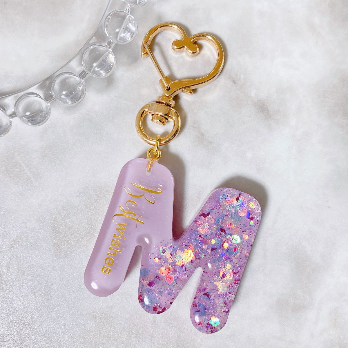 ‪ꫛꫀꪝ⑅‪‪❤︎‬ダブルハートフロラルレジンヘアゴム‪‪❤︎‬⑅BL ꫛꫀꪝ‪‪‪‪❤︎‬‪琥珀柄ハート＆お花レジンヘアゴム‪‬‬‬‬‬