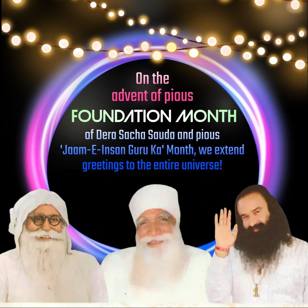 LifeLessonbyMSG's tweet photo. April is the pious month that initiated spread of God's name and lessons of humanity with foundation of Dera Sacha Sauda. There are only
#2DaysToFoundationMonth. 
Dera Sacha Sauda's spiritual master, Gurmeet Ram Rahim Ji has flourished humanity and spirituality in the whole world https://t.co/MKIWSTBaJk