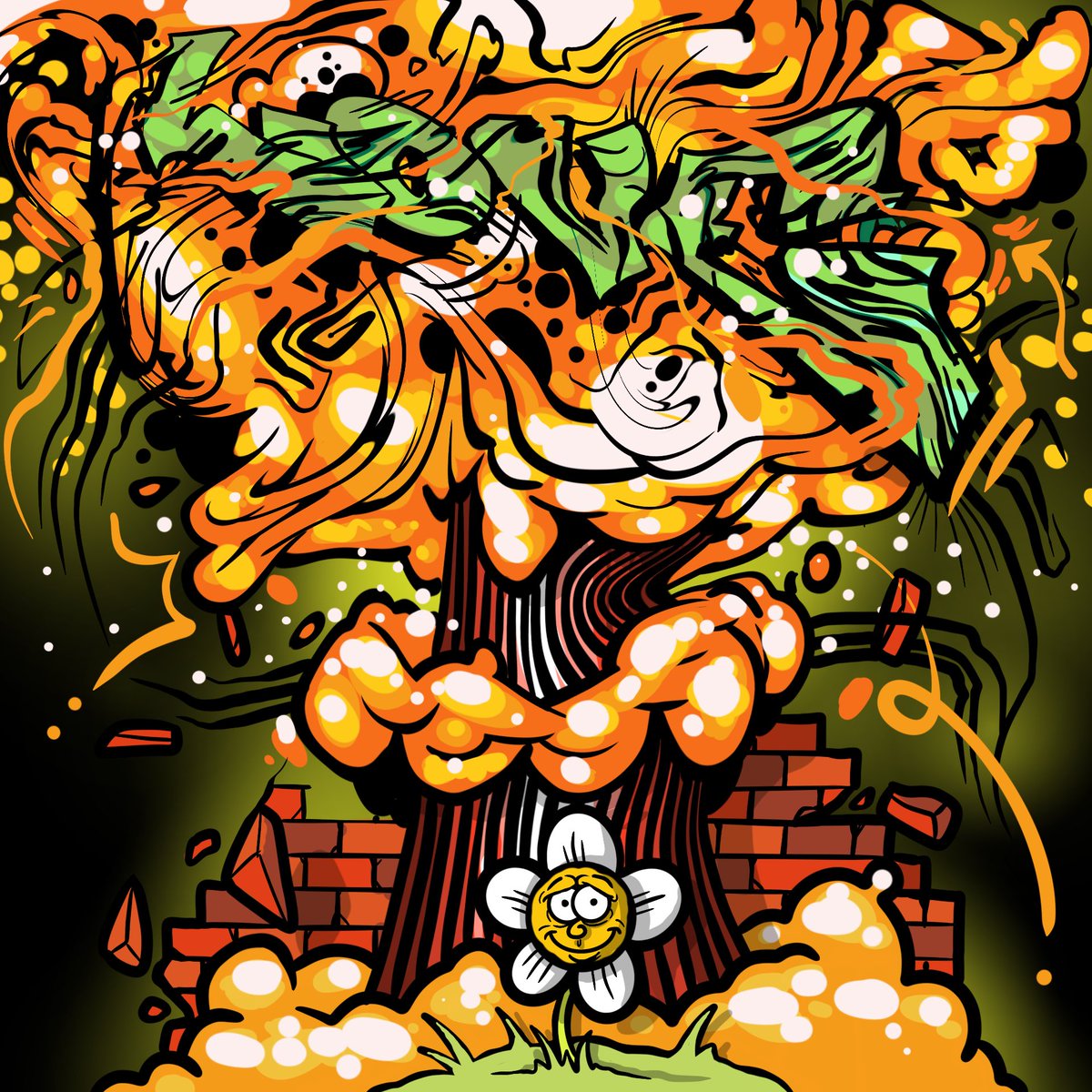 Theme_ETH's tweet photo. Feelin’ fine on a Tuesday. 🕺❤️🔥🎉
Just finished this piece that’s going up in @MythicalBeings_ Art Auction starting tomorrow, with part of the proceeds going to charity.
Will post more details regarding the auction as I have them!
#ThemeArt https://t.co/ZM3ppvyXA8