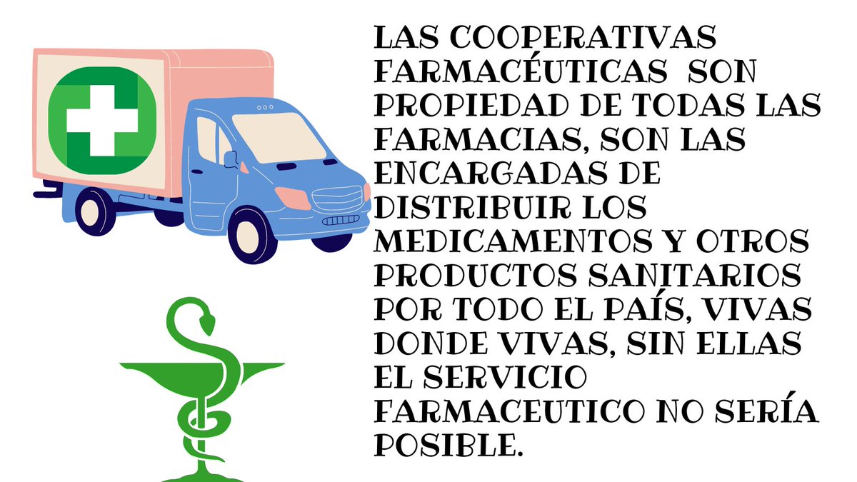 gfarmaunidos's tweet photo. Los medicamentos llegan las farmacias gracias a nuestras cooperativas.
Son propiedad de todos los farmacéuticos, son solidarias, pues el reparto no distingue rutas rentables de las que no, pues se prima el servicio a la economía. @GrupoHEFAME_es @BidaFarma @Cofares https://t.co/HXEKRkTVAE