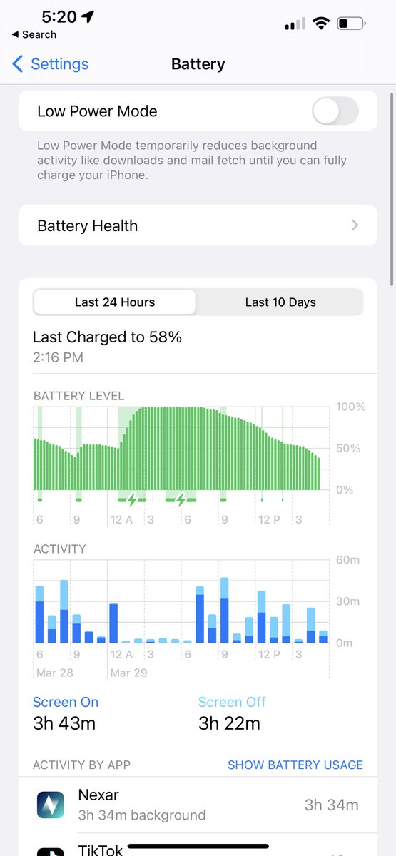 dannylyon's tweet photo. @getnexar Fix this!!! The new iOS update has your app draining my battery!! https://t.co/yYb5sbxkV2