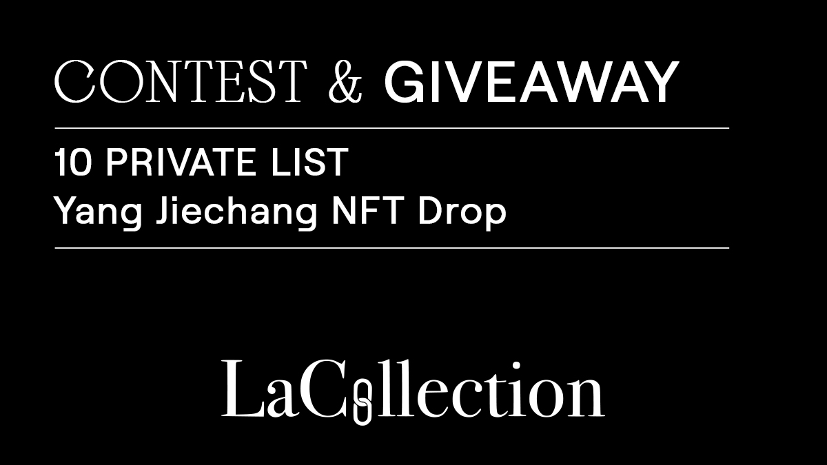 LaCollectionOff's tweet photo. ⚫️  LaCollection x Aika ⚫️  

We are giving 10 Private Lists to our Twitter supporters for the Jiechang NFT Drop 🚀

To enter:
1⃣  Follow @LaCollectionOff
2⃣  RT &amp; Comment

PL will give priority access to our Private Sale on on April 1st!

⏰ 24h - #NFTGiveaways https://t.co/WkTQ3jeENC