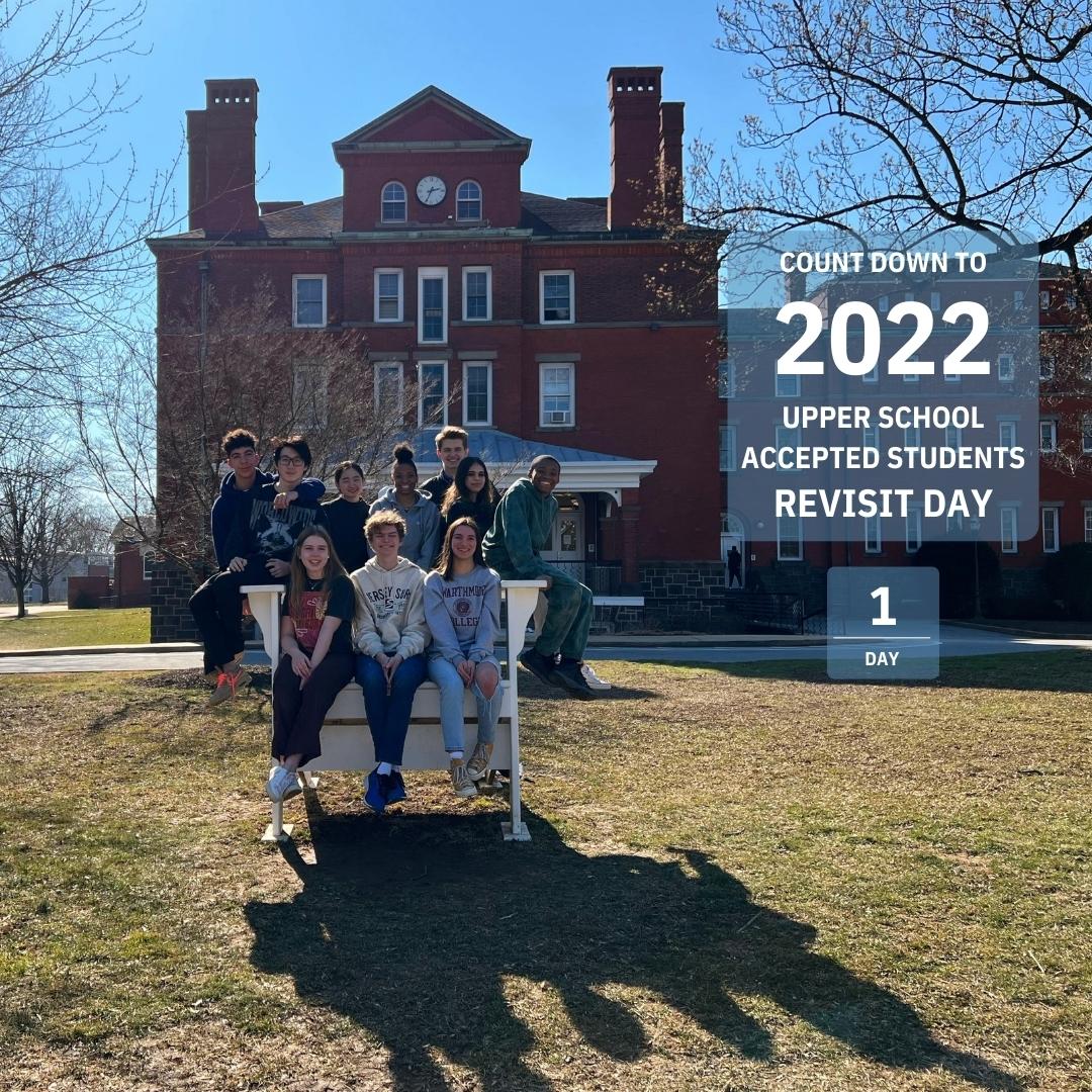 WesttownSchool's tweet photo. Tomorrow isn’t far away
Tomorrow is Revisit Day
Tomorrow you’ll discover
Just what Westtown has in store
One more dawn
One more day
One day more!
See you tomorrow for Upper School Revisit Day!
🎭🎼#onemoreday #upperschool #revisitday #welcometoTown #welcomehome #savingyourseat https://t.co/dmfzqE27zy