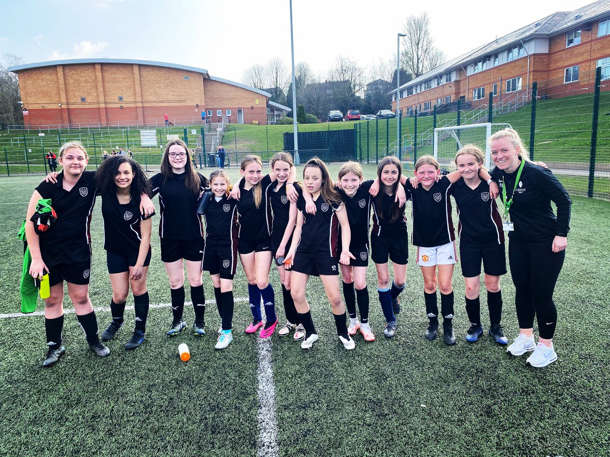 HGHS_PE's tweet image. A massive congratulations to the Year 7 Football Team who have reached the final of the Greater Manchester County Cup. They beat a strong Crompton House team on penalties in the semi-final. Well done to Miss Emerson and all of the girls involved. #3finals #cuprun