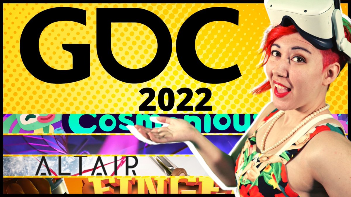 AtomBombBody's tweet image. Highlights and interviews from some of the VR games I got to try at #GDC22! Featuring @CosmoniousHigh, @dr_bloc, @AltairBreaker, and @FingerGunVR. 

➡️youtu.be/OlbY7JYB_2M

Hardware/peripheral video to follow this week!