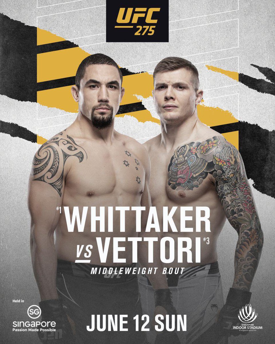 robwhittakermma's tweet photo. Once more into the fray. #UFC275 #ReaperNation @UFC_AUSNZ @ufc https://t.co/VtnncWCbYb