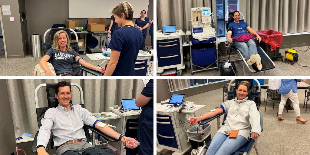 nyemaster's tweet photo. Today we welcomed @LifeServeBldCtr to our offices for a blood drive. Thanks to the more than 30 colleagues who signed up to donate! https://t.co/OTmwWpgDIg