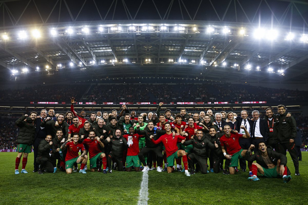 selecaoportugal's tweet photo. Hang it in t̷h̷e̷ L̷o̷u̷v̷r̷e̷ Qatar 🖼✨ #TeamPortugal 🇵🇹 https://t.co/xQBiXCtPoJ