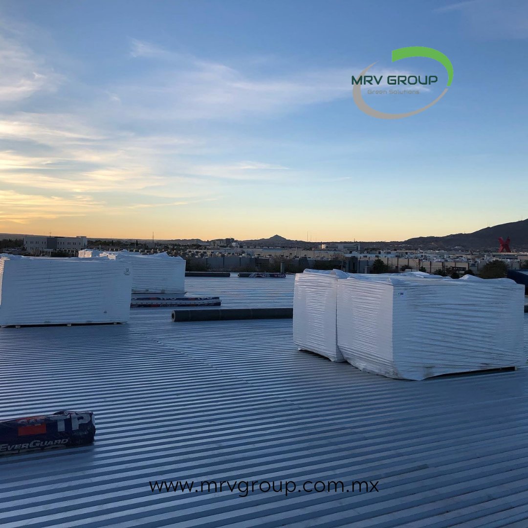 MRVGroupMX's tweet photo. El equipo de #mrvgroup instalando un techo con #TPOmembrane. Quieres saber más sobre las opciones para #retechar tu nave industrial? contactanos en https://t.co/Lu7wDeTdUM #piensaverde #roofingcontractor https://t.co/E94c4ZHEp7
