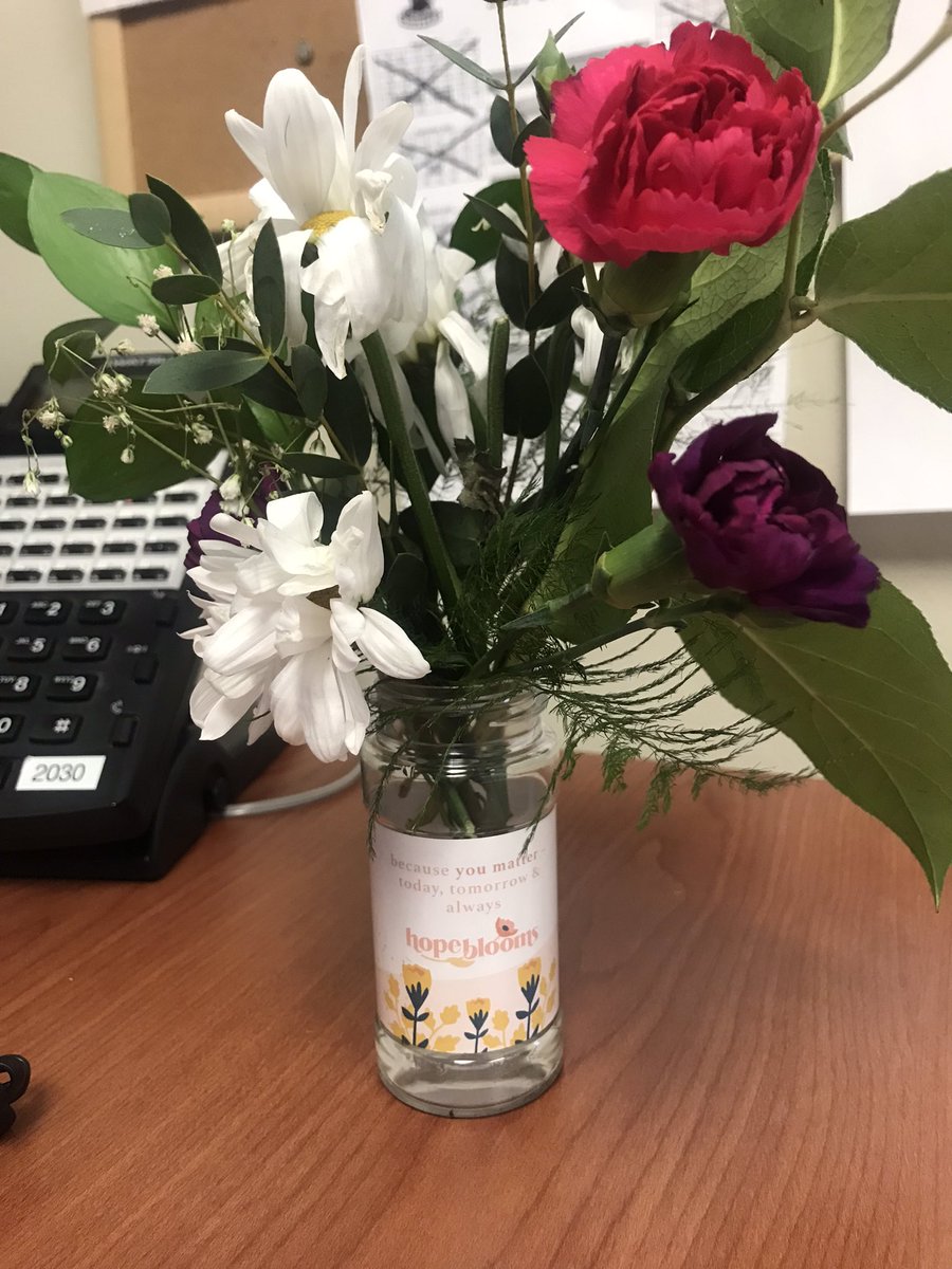 CCRILisaN's tweet photo. On a not so spring day this brightens my world! #CCRIDaymaker You are the best! @hopebloomsnd https://t.co/Yvq5MaERut