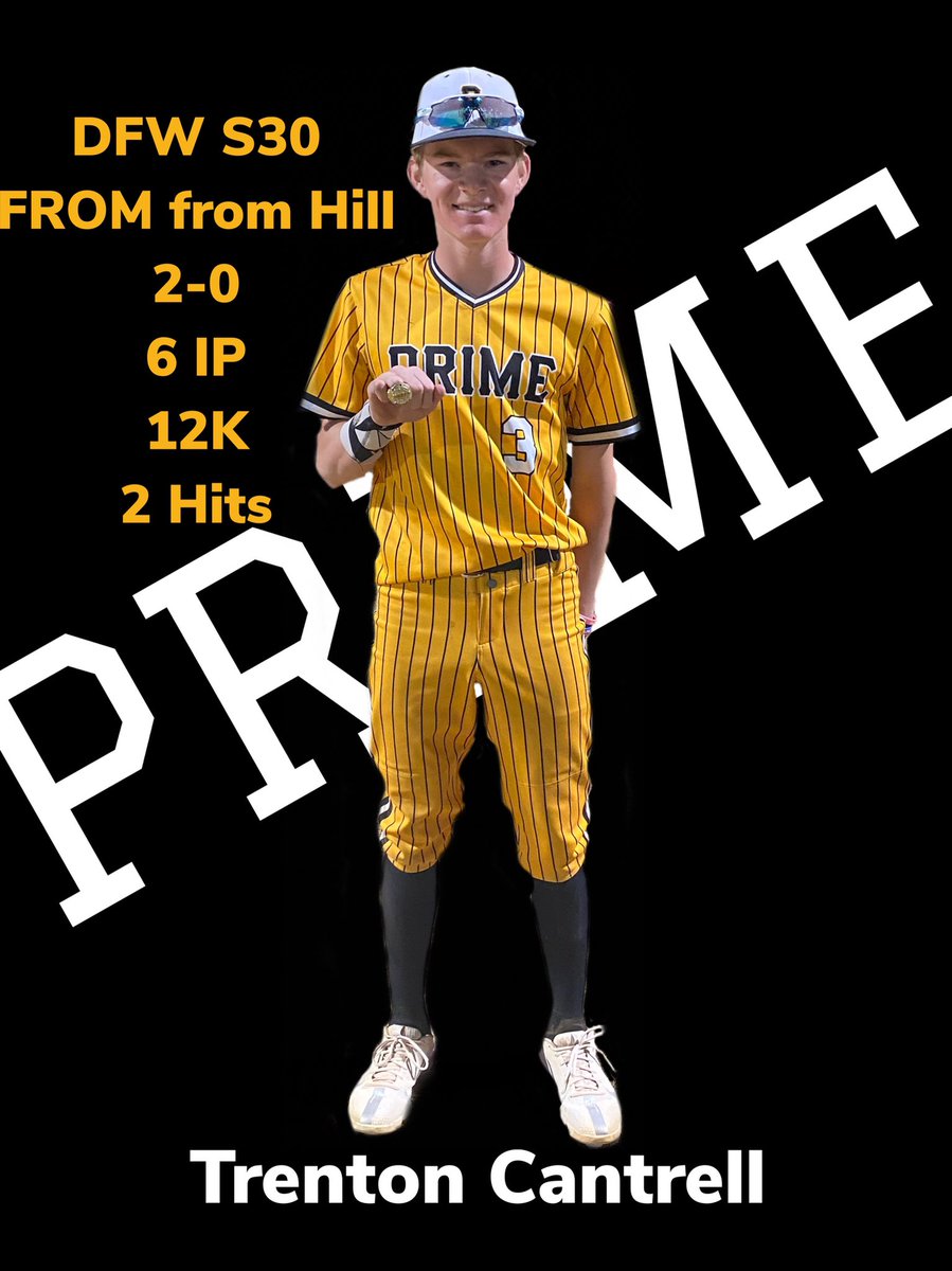 MMW_PRIME's tweet photo. 2027 Lefty Trenton Cantrell off 13U MMW-Prime National making a statement in DFW. 79-80 FB with a nasty, curve change up pitcher had himself an outing in DFW! @OKPWPBaseball https://t.co/RLEXZ7hsMm