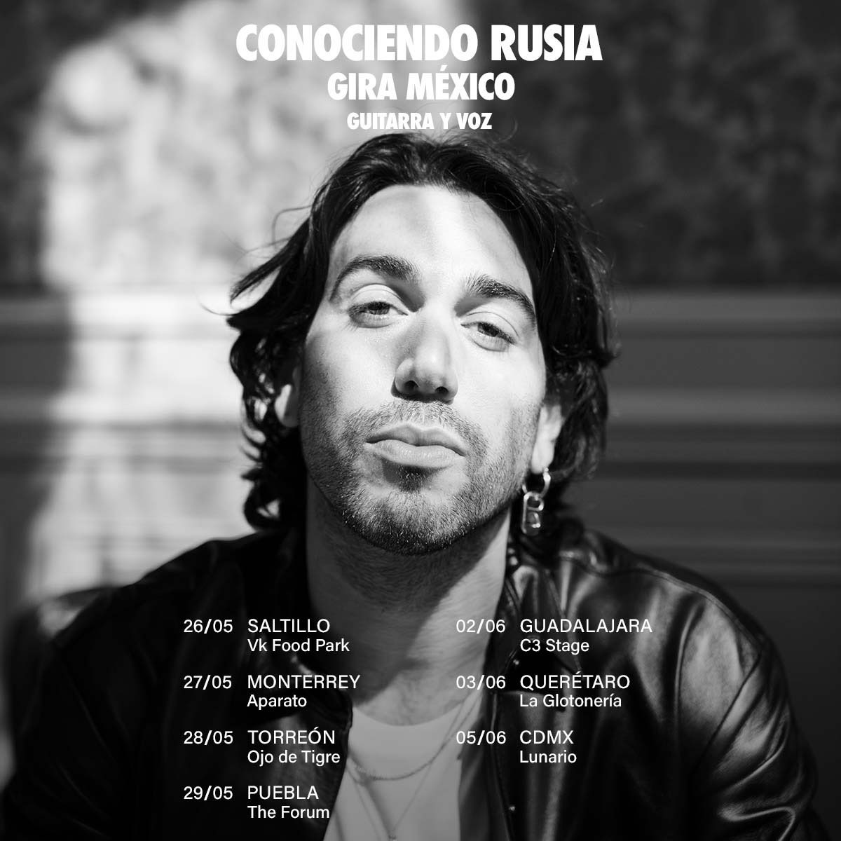 larevista_unica's tweet photo. #Música 🎶 | ¡@conociendorusia 🇦🇷 anunció su primera gira por México 🇲🇽 ! 

El músico argentino llegará con guitarra en mano el próximo 29 de mayo a @SalaForum.

🎫 Entradas disponibles a partir del lunes 4 de abril. 

#RevistaÚnica https://t.co/saGuXnVHPA