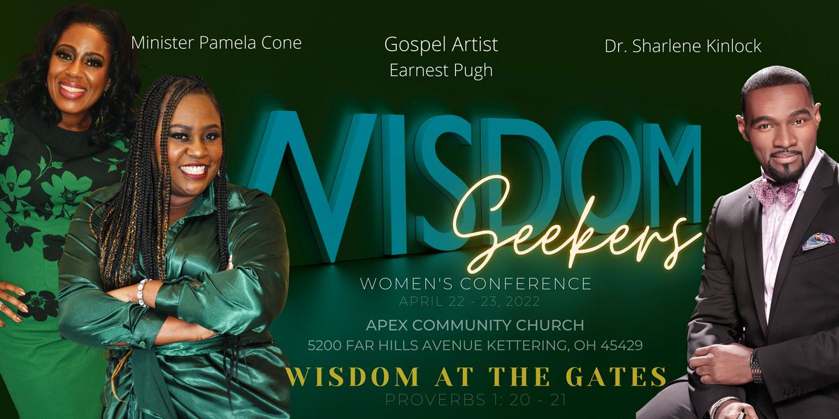 ColumbusBlack's tweet photo. Wisdom Seekers Women's Conference where women will be uplifted into what God has for them.

During this conference, women throughout the Dayton region and beyond will be empowered, inspired and equipped to seek wisdom to enter their next GATE!

https://t.co/jSYbvc3IFv https://t.co/N6oiwc9Okj