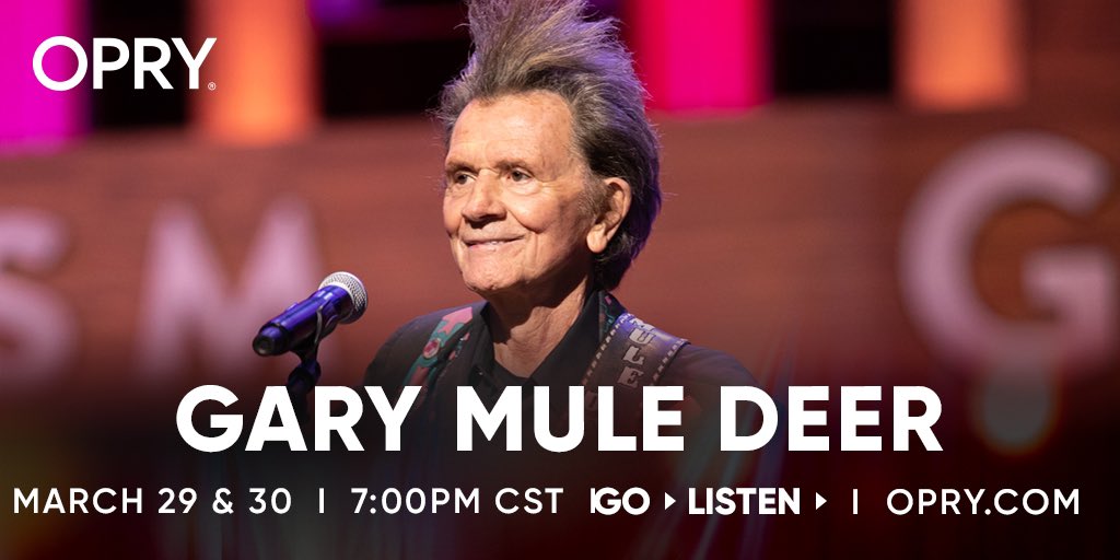 Gary Mule Deer (@garymuledeer) on Twitter photo Before I forget, my financial advisor called me yesterday and said put everything under your mattress and hope you donāt have a fire š„ Tune in tonight and tomorrow night at 7pm Central to <a href="/opry/">Grand Ole Opry</a> and <a href="/WSMradio/">WSM Radio - The Home of the Opry!</a> for more life lessons. #muledeer #opry #wsmradio #tonight #tomorrow Before I forget, my financial advisor called me yesterday and said put everything under your mattress and hope you donāt have a fire š„ Tune in tonight and tomorrow night at 7pm Central to <a href="/opry/">Grand Ole Opry</a> and <a href="/WSMradio/">WSM Radio - The Home of the Opry!</a> for more life lessons. #muledeer #opry #wsmradio #tonight #tomorrow