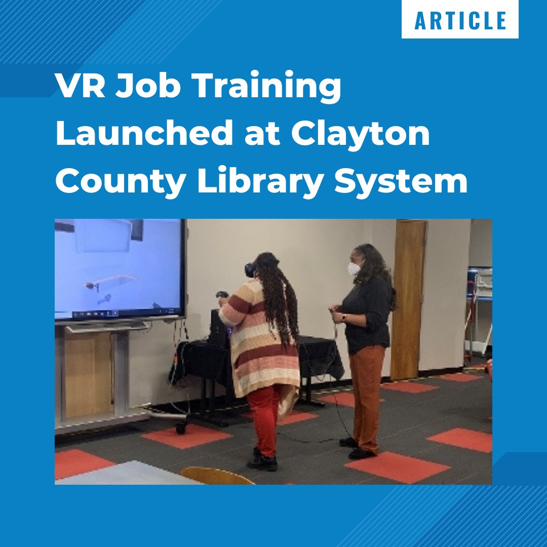 InterplayLearn's tweet photo. Libraries aren't just for books. Check out this article to learn why @claytongalib is offering virtual reality skilled trades training to its community. https://t.co/QXMjMECUyC

#skilledtrades #PLA2022 #skillmill #publiclibraries https://t.co/QMBFUX4dfG