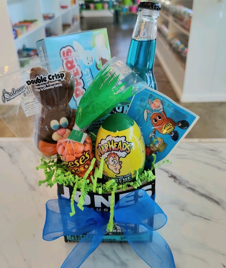 Skip the target lines and sifting through a craft store this Easter and let Hey Sugar take care of your Easter baskets this year! Get a basket that will delight any kiddo with an assortment of candies or a soda basket!